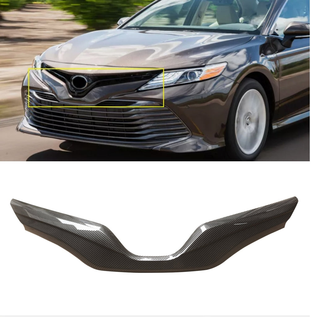 NINTE Fits Toyota Camry 2018-2023 L/LE/XLE Hood Grill Cover ABS Painted Grille Overlay