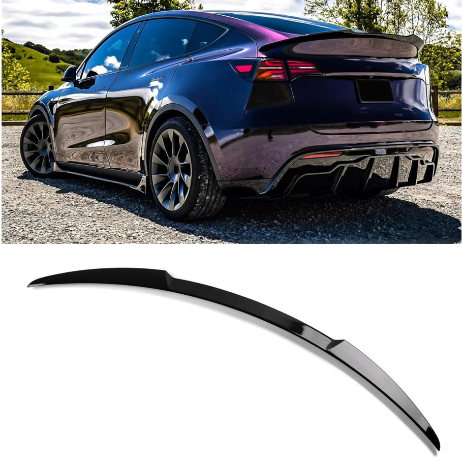 NINTE for Model Y Rear Spoiler Fit for 2020 2021 2022 2023 2024 Tesla Model Y Trunk Wing ABS Painted M-Style Rear Trunk Wing Accessories Exterior