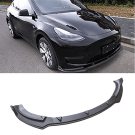NINTE For 2020 - 2024 Tesla Model Y Front Bumper Lip ABS 3pcs Front Lower Chin Splitter - NINTE