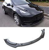 NINTE For 2020-2024 Tesla Model Y Front Bumper Lip ABS 3pcs Front Lower Chin Splitter