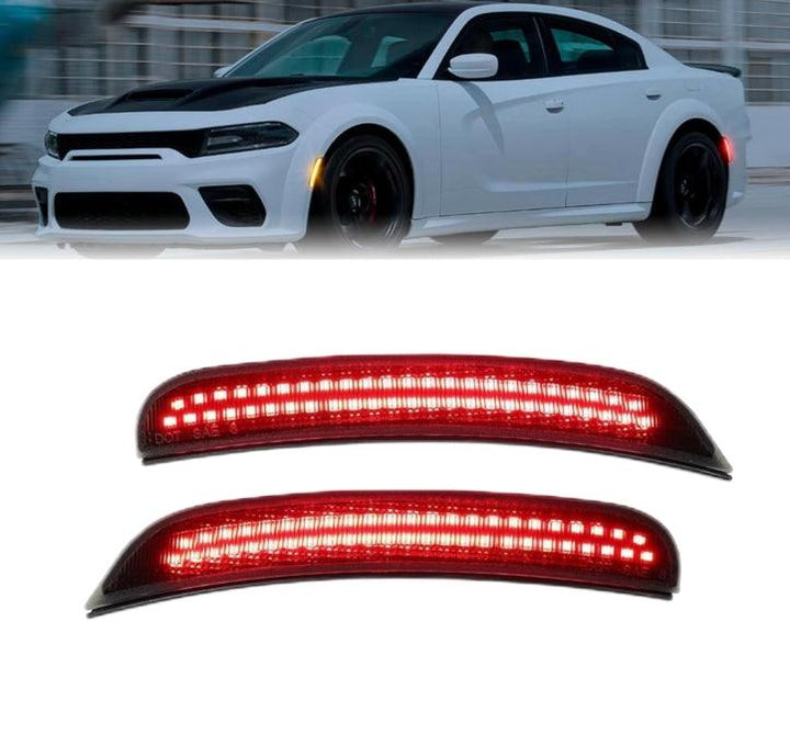 NINTE For 2015 - 2024 Dodge Charger R/T Scat Pack SXT GT SRT Front Rear Smoked Lens Lamps LED Side Marker Lights - NINTE