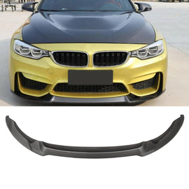 NINTE For 2015 - 2020 Fits BMW F80 M3 F82 F83 M4 1 Piece Style Front Bumper Lip Front Lower Diffuser - NINTE