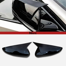 Cargar imagen en el visor de la galería, NINTE Ox Horn Mirror Covers For 2014 - 2025 Cadillac CT5 CT6 CTS Glossy Black - NINTE