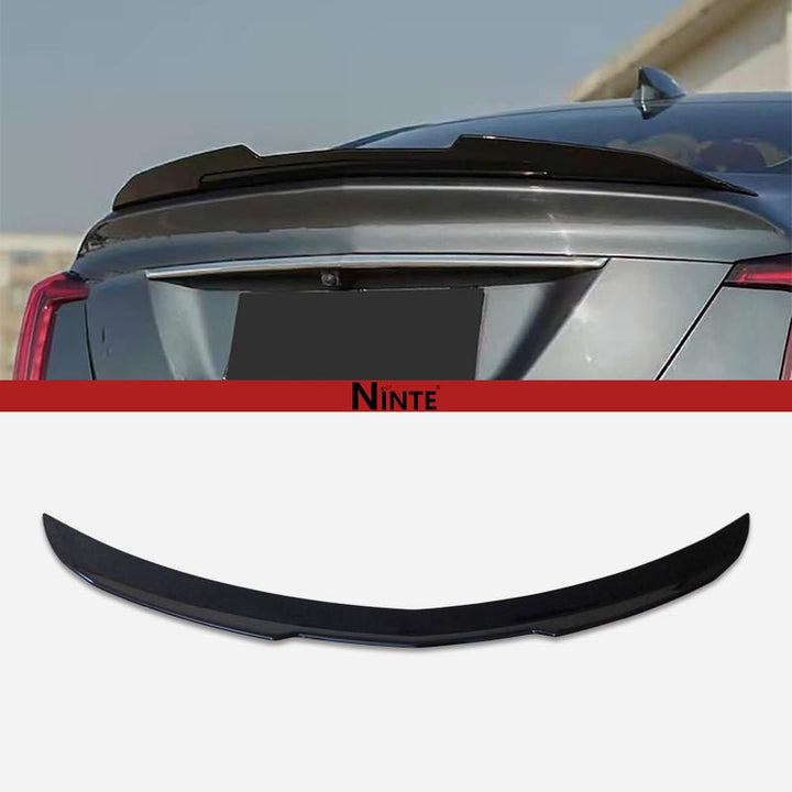 NINTE Spoiler For 2020 - 25 CADILLAC CT5 PSM Style Highkick Duckbill Gloss Black - NINTE