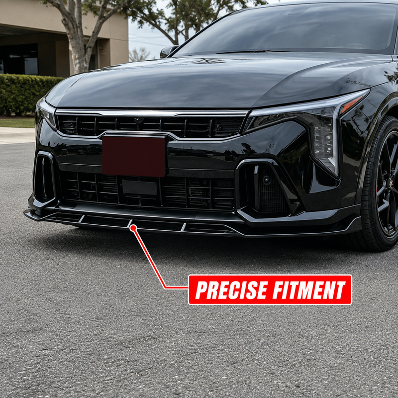 NINTE Front Bumper Lip Splitter Fit for KIA K4 GT-Line EX LXS 2025+ Gloss Black Chin Spoiler