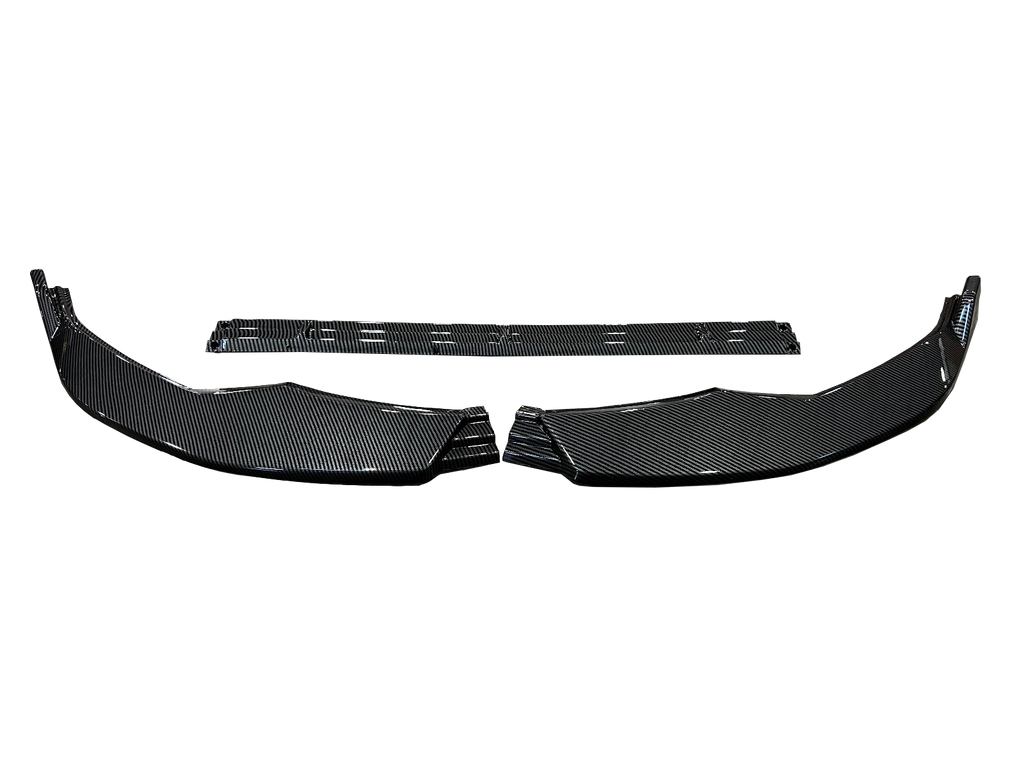 NINTE For 2021-2024 Audi A3 8Y Front Lip ABS Front Bumper Splitter ABS 3 Pieces NON-Fit S-Line Fit Sport