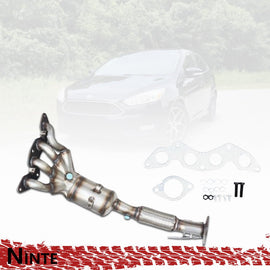 NINTE For 2012 - 2018 Ford Focus 2.0L Catalytic Converter EPA Exhaust Manifold w/gasket - NINTE