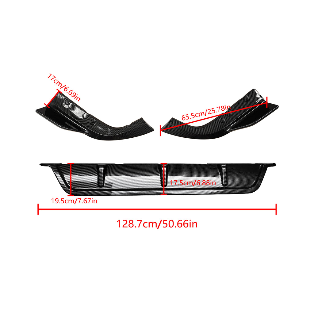 NINTE For 2019-2025 BMW G05 X5 Rear Diffuser M Sport ABS Painted Rear Bumper Lip