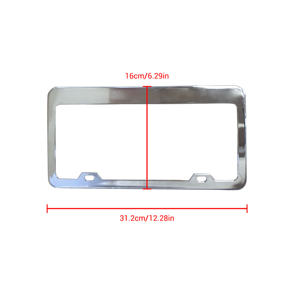 NINTE License Plate Frame Cover Universal Fit Plain Style