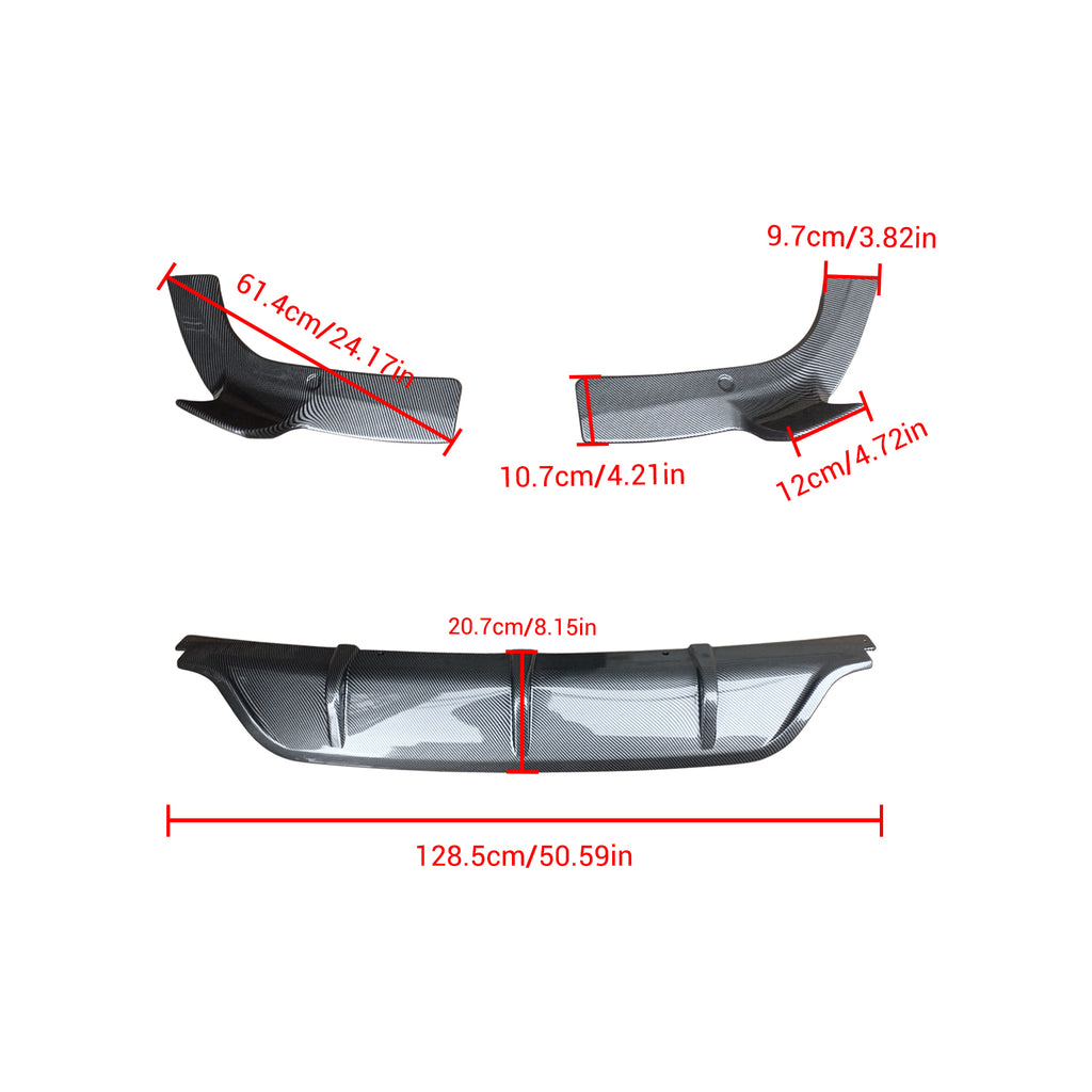 NINTE For 2020-2024 BMW G06 X6 M Sport Rear Diffuser Lip