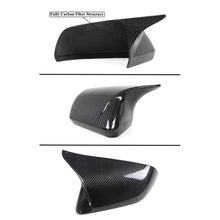 Laden Sie das Bild in den Galerie-Viewer, NINTE Side Mirror Covers For 15-23 MUSTANG W/O Led Signal M Style Real Carbon Fiber