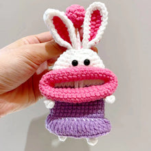 画像をギャラリービューアに読み込む, NINTE Car Key Holder Creative and Unique Plush Knitted Sausage Mouth