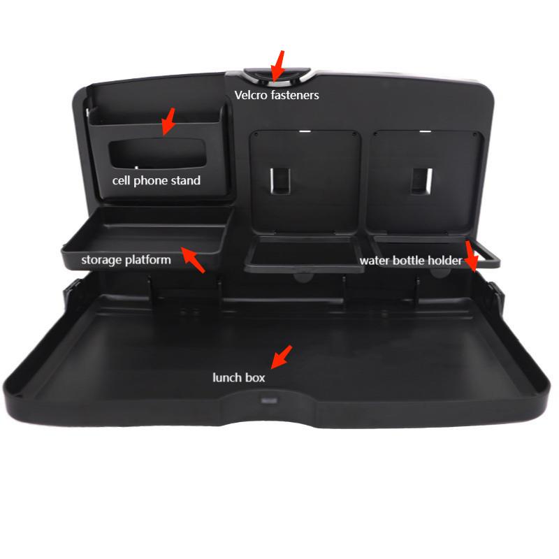 Ninte Travel Dinner Tray Foldable Dining Table For Universal Car Rear Seat Accessory