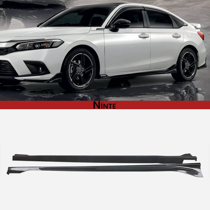 NINTE RS Style Side Skirts For 2022 - 2025 Honda 11th Civic Sedan&Hatchback - NINTE