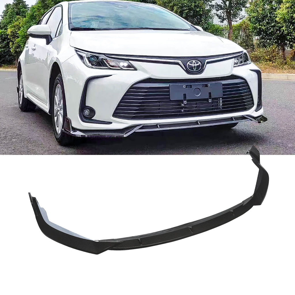 NINTE For 2019-2023 Toyota Corolla Altis Front Splitters Carbon Fiber look