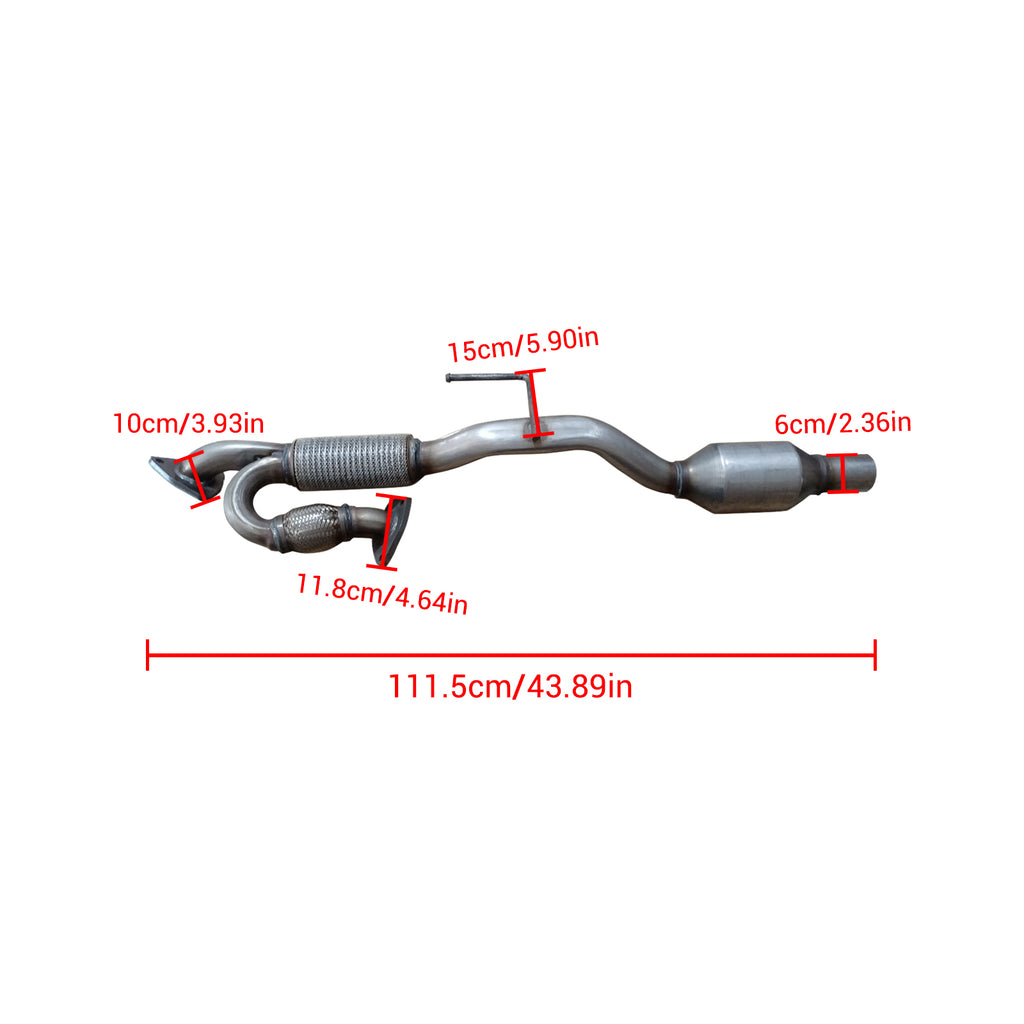 NINTE Flex Pipe & Catalytic Converter For 3.5L Nissan Altima 2007-2018/ Murano 2009-2014/ Quest 2011-2014/ Pathfinder 2013-2015/ Infiniti JX35 2013/ QX6 0 2014-2016