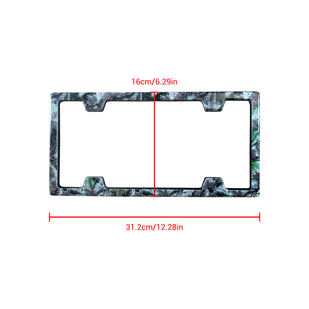 NINTE License Plate Frame Cover Universal Fit Plain Style