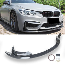 NINTE For 2015 - 2020 BMW F80 M3 F83 F82 M4 Front Lip M Performance 4 Pieces ABS Painted Front Splitter - NINTE