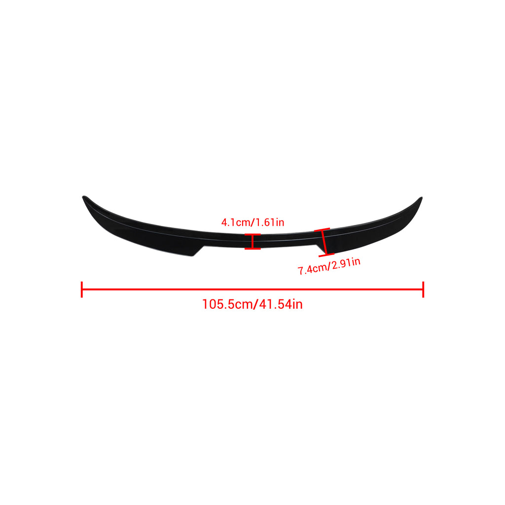 NINTE Rear Roof Spoiler Wing Fit For Ford Fiesta MK7 MK7.5 2008-2017 Painted Gloss Black One Piece Sport Style Without Logo - NINTE