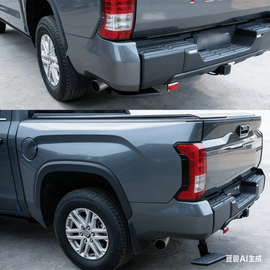 NINTE Foldable Truck Bed Step For 2022 - 2025 Toyota Tundra - NINTE