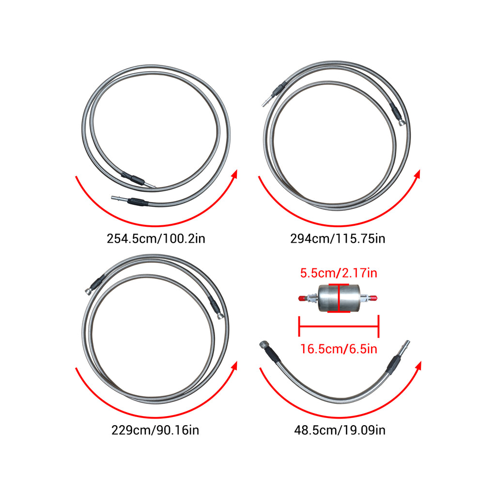 NINTE For 1999-2003 Chevrolet Silverado & GMC 819-840 Fuel Lines Kit