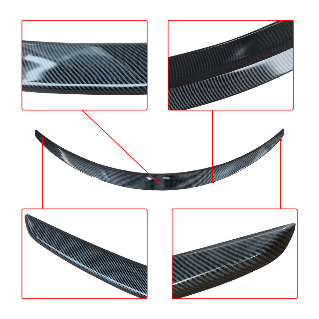 NINTE For 2015-2019 Mercedes Benz W205 C Class C180 C200 C250 C300 C63 C43 2 Door Coupe Trunk Spoiler Painted ABS Carbon Fiber Coating Wing