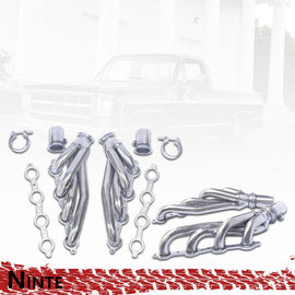 NINTE Exhaust Header For 1977 - 1986 Chevrolet GMC C10 LS1 LS2 LS3 LS6 LS7 Turbo Truck Headers Conversion Swap Kit - NINTE