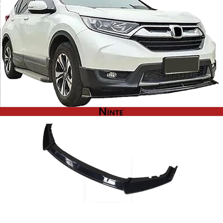 NINTE Front Lip for Honda CRV CR - V 2017 2018 2019 ABS Painted Gloss Black Bumper Spoiler Splittber Body Kits Guard Front Chin Splitter 3 PCS - NINTE