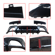 Charger l&#39;image dans la galerie, NINTE For 2019-2022 BMW G20 3 Series Rear Diffuser W/ LED Light NINTE Style Gloss Black