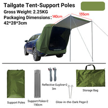 Load image into Gallery viewer, NINTE Tailgate Tent With Awning Shade Car Roof Canopy And Poles Fit Most SUV