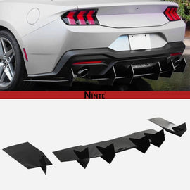 NINTE V2 Style Shark Fin Rear Bumper FOR 2024 - 2026 Ford Mustang - NINTE