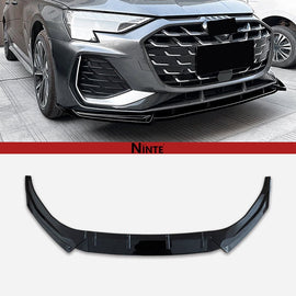 NINTE Front Lip For 2025+ Audi A3 8Y Sline Crystal Black - NINTE