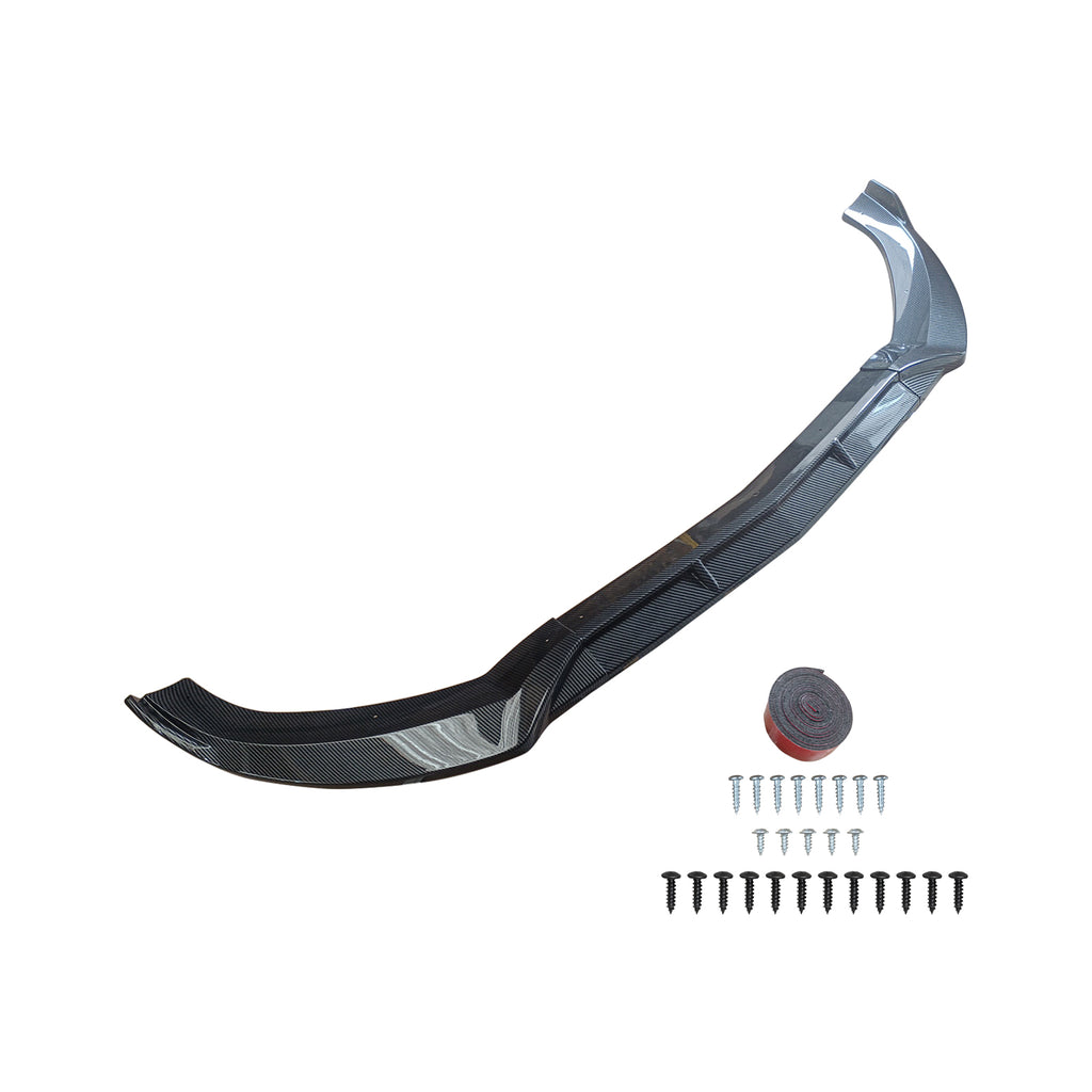 NINTE Front Lip for 2015-2018 Benz C-Class W205 Sport Carbon Look