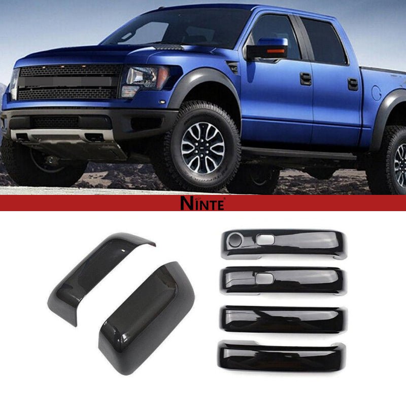 NINTE Mirror Covers Handle Covers Sets For 2017 - 2023 Ford F - 250 Super Duty & F - 350 Super Duty - NINTE