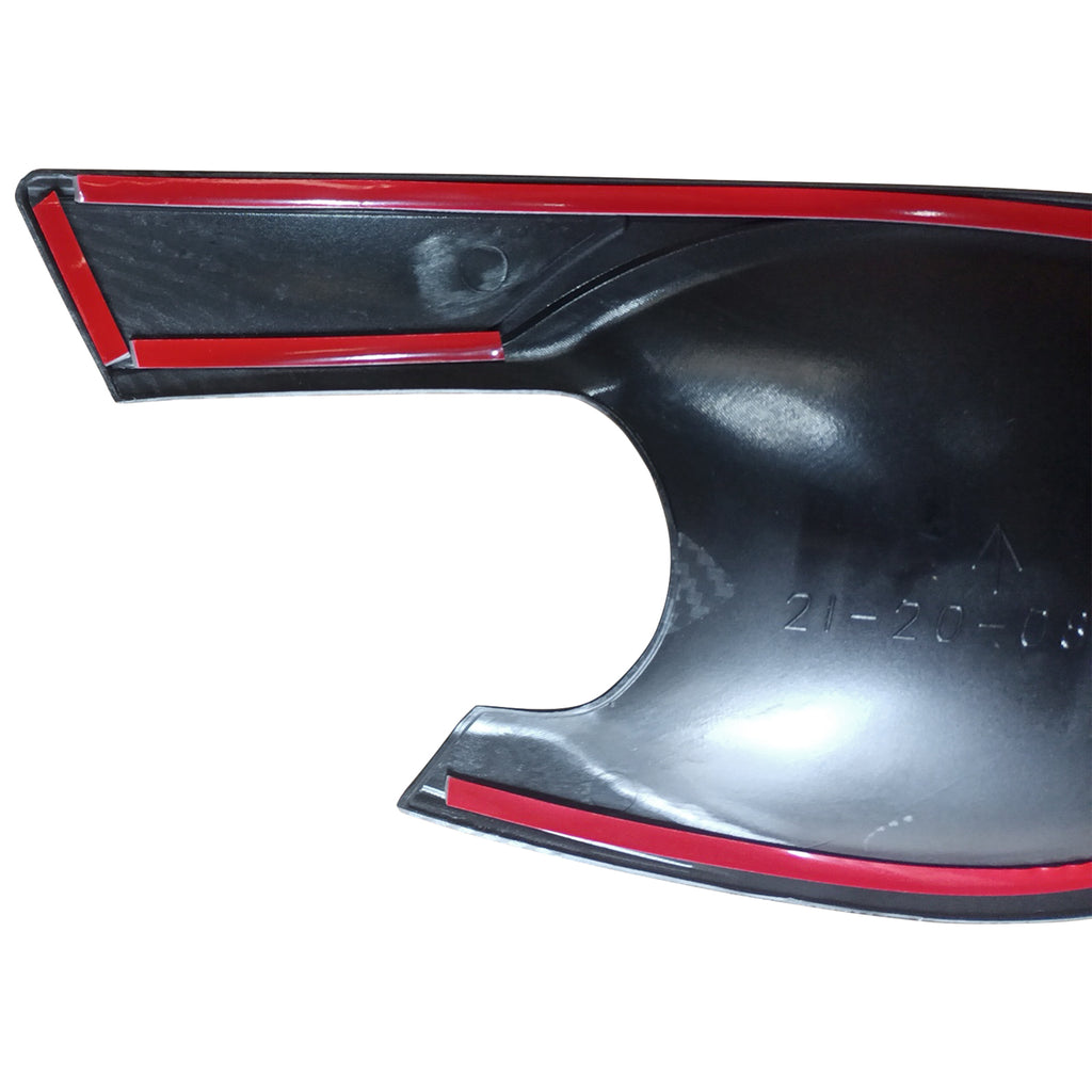 NINTE Door Handle Bowl Cover Trim For 2022 2023 2024 11th Gen Honda Civic Carbon Fiber Pattern