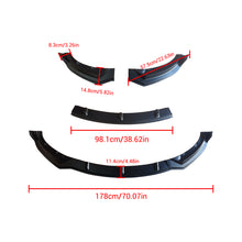 Cargar imagen en el visor de la galería, NINTE Front Lip For 2017-2023 Tesla Model 3 Sedan ABS 3 Pieces Front Chin Splitter