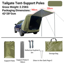 Laden Sie das Bild in den Galerie-Viewer, NINTE Tailgate Tent With Awning Shade Car Roof Canopy And Poles Fit Most SUV