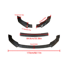 Charger l&#39;image dans la galerie, NINTE  For 2010-2013 Infiniti G37 Sedan ABS 3 Pieces Front Bumper Lip Splitter