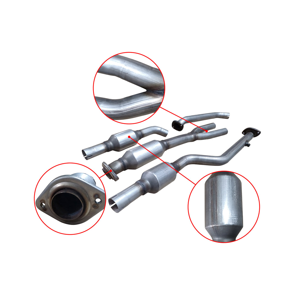 NINTE Rear Y Pipe & Catalytic Converter For 2006-2012 Lexus IS250 IS350