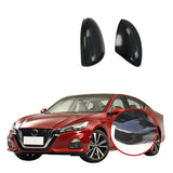 NINTE Nissan Altima 2019 Rear View Mirror Cover Frame Sequin Panel Trims ABS Stickers