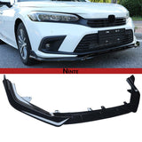 NINTE Front Bumper Lip For 2022-2024 11th Honda Civic