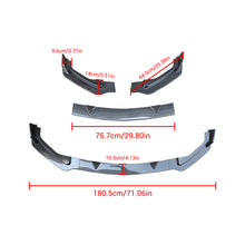 Cargar imagen en el visor de la galería, NINTE For 2014-2017 INFINITI Q50 Base Model Front Lip 3 PCS ABS Painted Front Bumper Lip Splitter