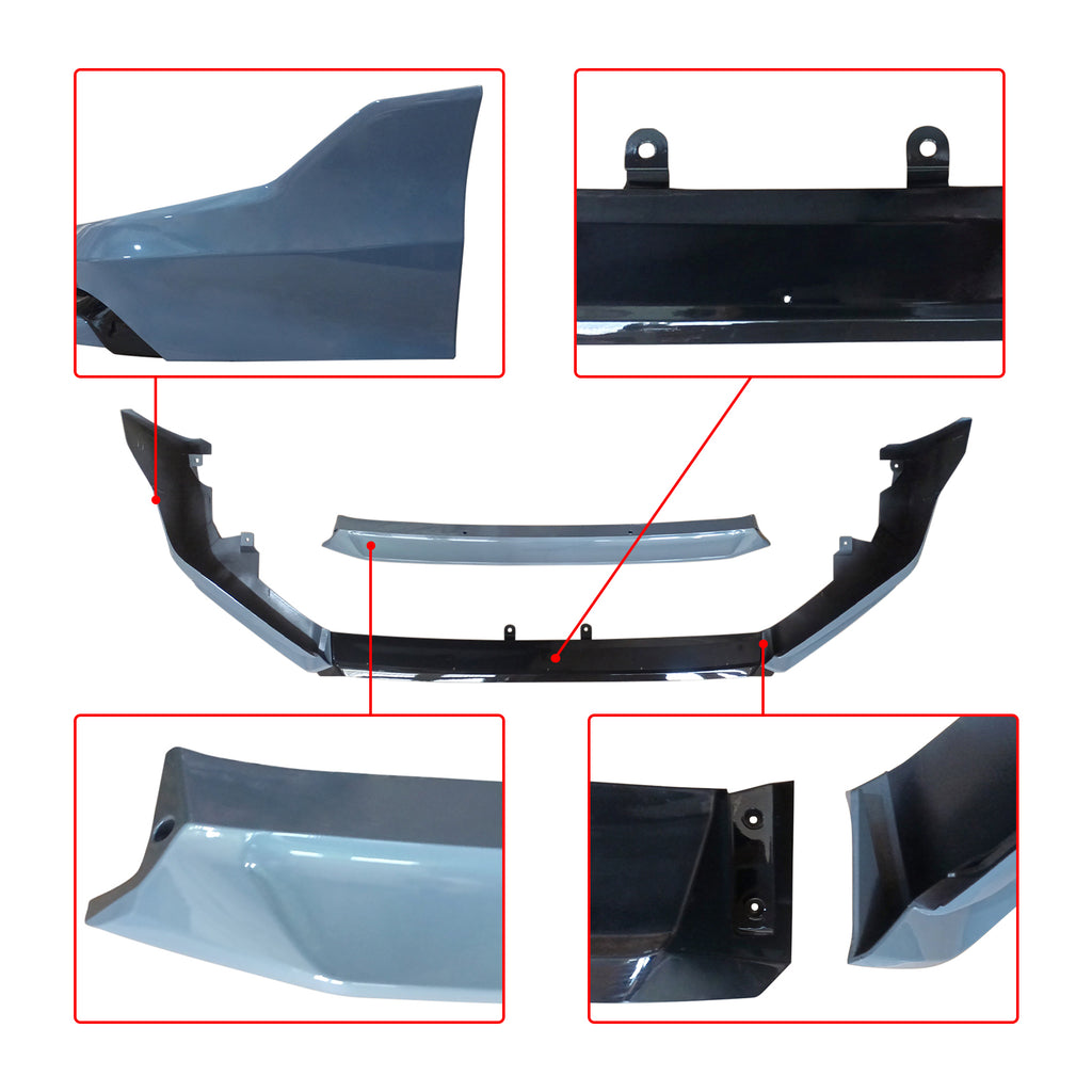 NINTE For 2022-2024 Honda Civic Sedan Hatchback Front Lip Yofer V3 Style 4 Piece