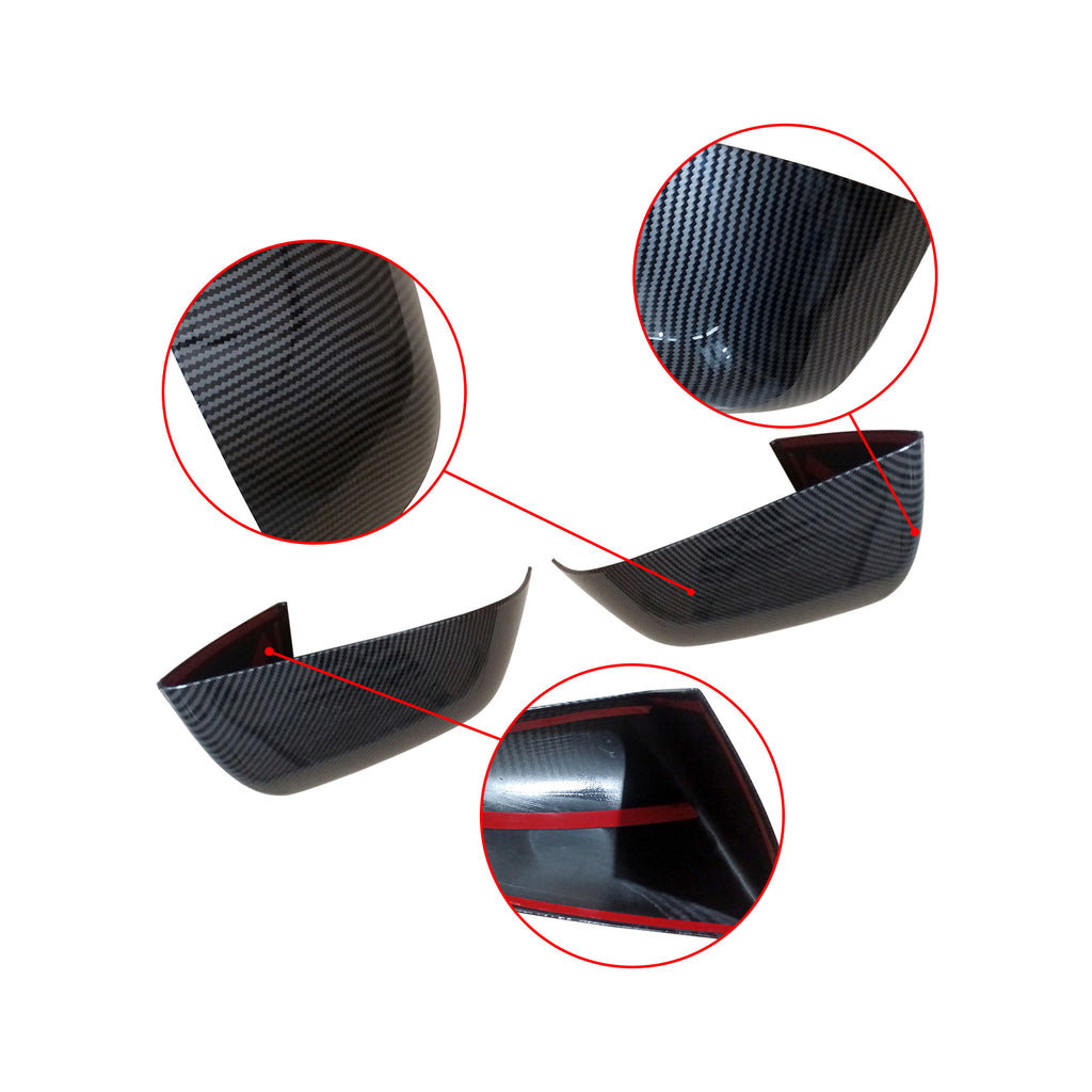 NINTE Mirror Covers For 2020-2023 2024 Tesla Model Y ABS Painted Rearview Mirror Cap Molding Trim