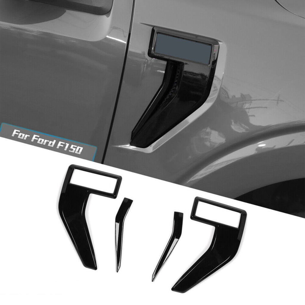 NINTE Front Fender Side Vent Decor Cover Trim Accessories For 21-23 Ford F150