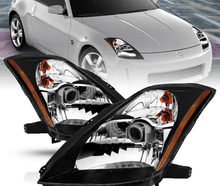 Load image into Gallery viewer, For 2003 2004 2005 Nissan 350Z Coupe Z33 Fairlady Black Projector Headlights Set - NINTE