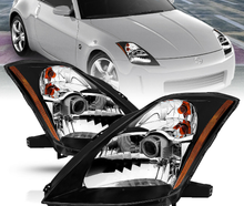 画像をギャラリービューアに読み込む, For 2003 2004 2005 Nissan 350Z Coupe Z33 Fairlady Black Projector Headlights Set - NINTE