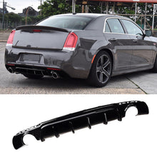 Cargar imagen en el visor de la galería, NINTE Rear Diffuser For 2015-2023 Chrysler 300 SRT Exhaust Shark Fins Rear Bumper Lip