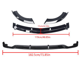 NINTE For 2017 - 2020 Benz E - Class Sport W213 C238 A238 4Matic AMG E53 E350 E400 E450 Front Lip Lower Bumper Splitter - NINTE