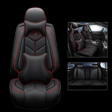 画像をギャラリービューアに読み込む, NINTE Universal PU Leather Seat Cover Full Set 5D 5-Seats Car Protector Cushion - NINTE
